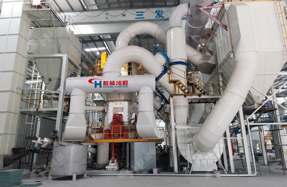 大连四川矿石立磨客户现场