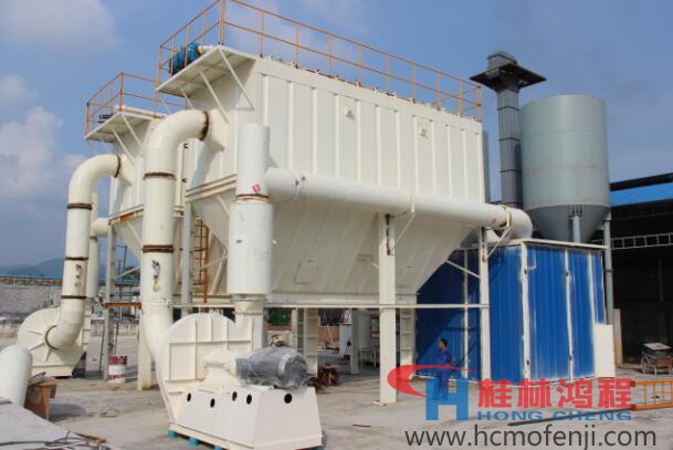 海泡石环辊磨 客户安装现场