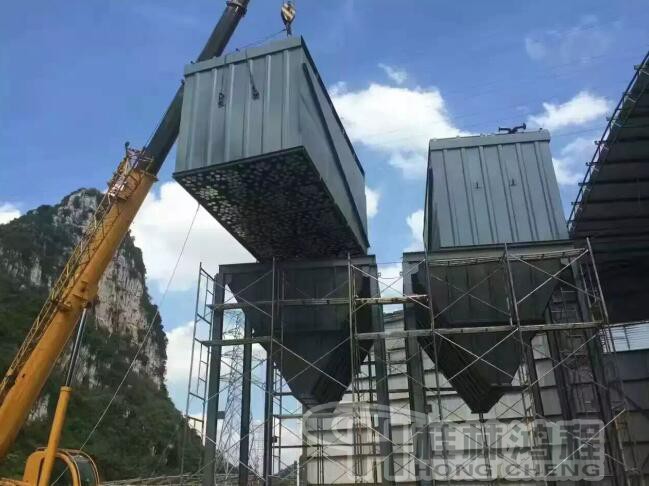 桂林鸿程立磨装机现场　