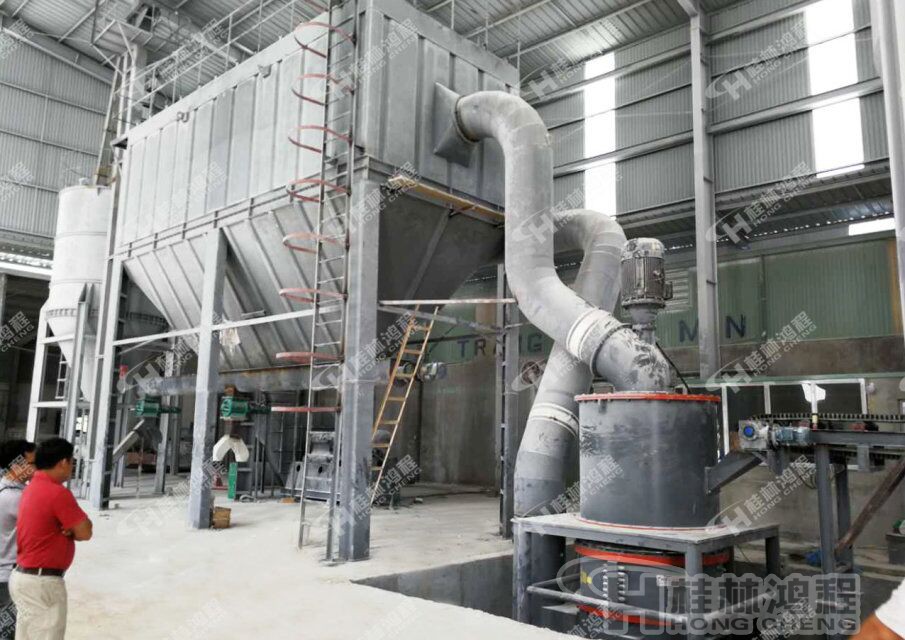 桂林鸿程白云石磨粉机，环保磨粉机-HCH超细环辊磨粉机环保设备