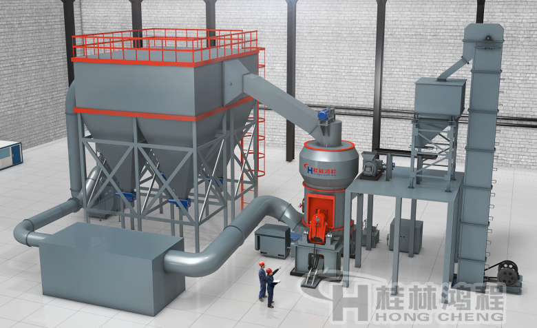 矿渣立磨生产线配置图