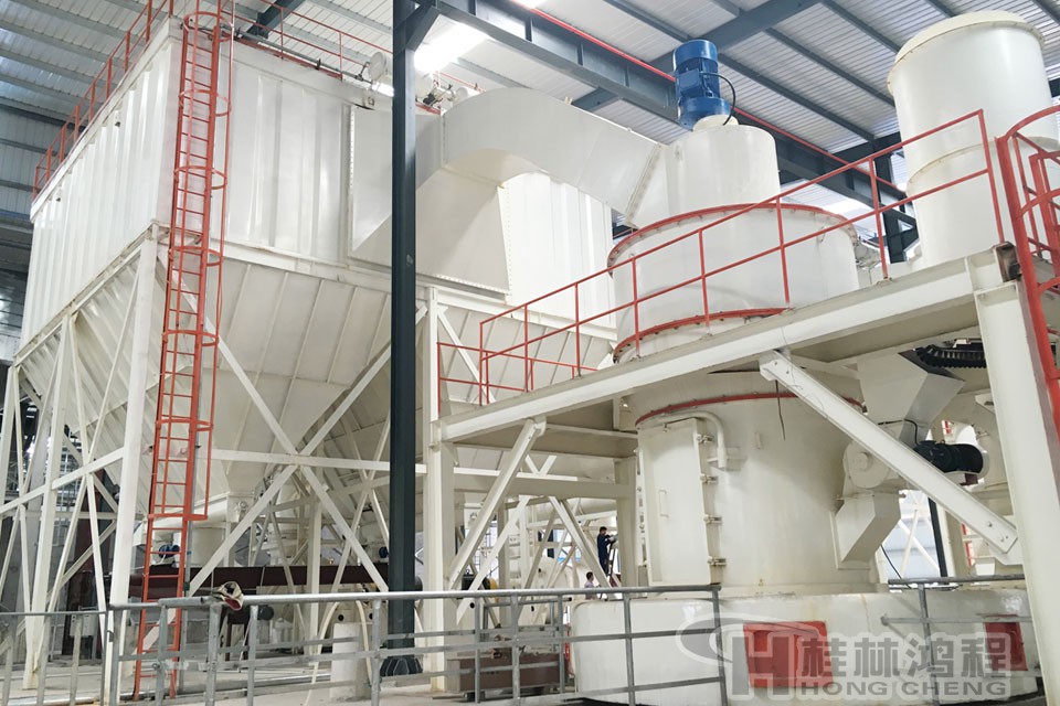 碳酸钙磨粉机年产量50万吨生产线,桂林兴安