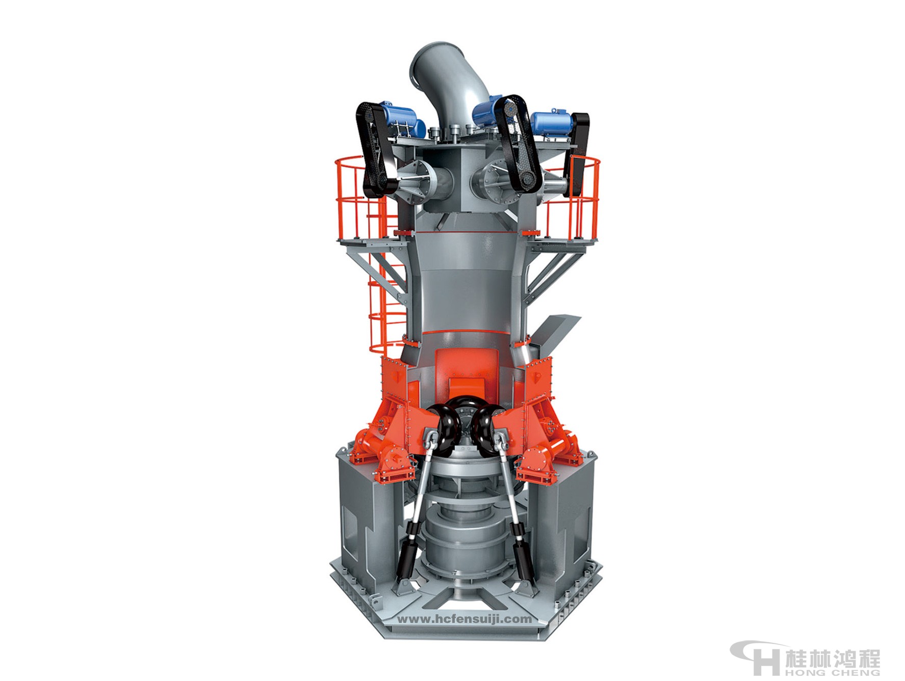 矿石磨机HLMX细粉立式磨粉机超细立磨剖面图 矿石磨机HLMX细粉立式磨粉机超细立磨剖面图
