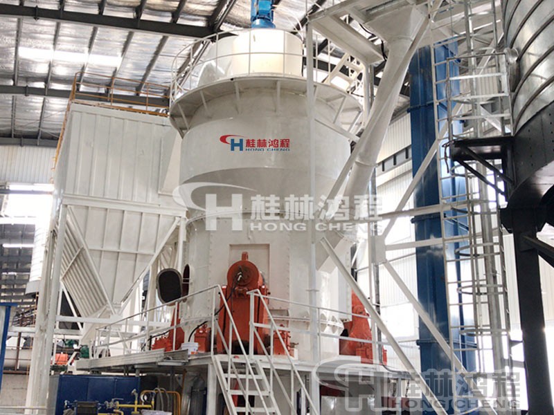 桂林鸿程电石渣制纳米碳酸钙生产线HLM2400立磨