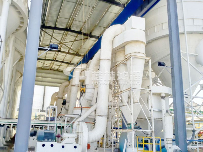HCQ氧化钙磨粉机生产线设备非洲客户生产线现场 HCQ氧化钙磨粉机生产线设备非洲客户生产线现场