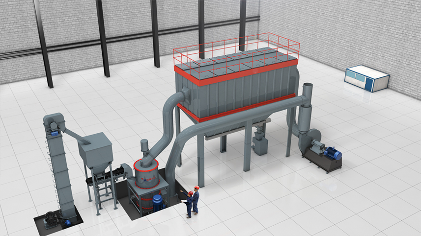 超细环辊磨粉机长石粉生产配套设备及长石粉生产工艺