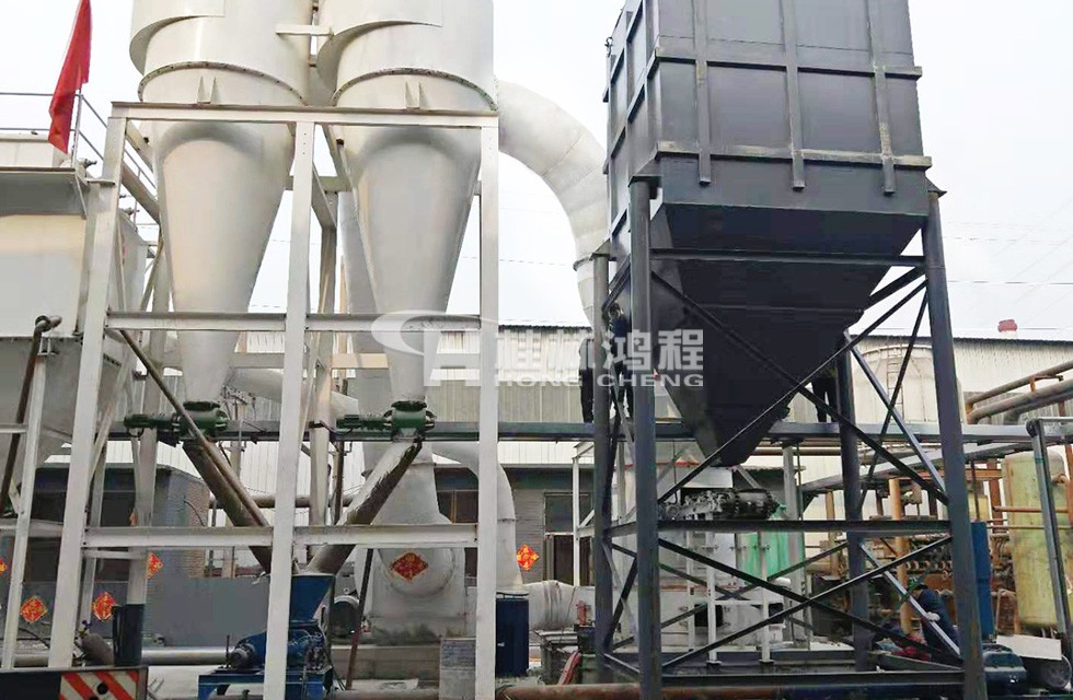 活性氧化钙生工艺设备200目D90山西HC1700摆式磨粉机生产线