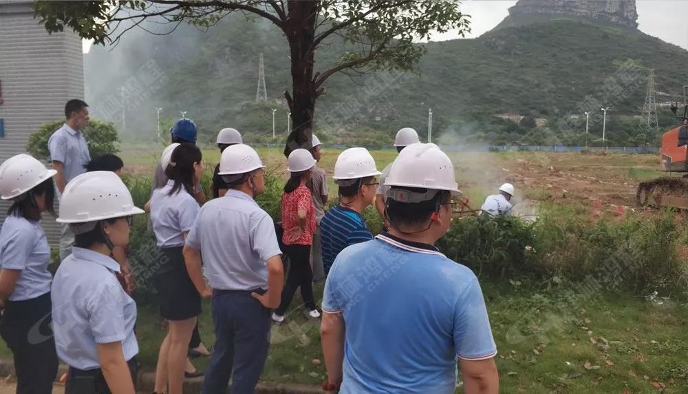 桂林鸿程机电设备有限公司厂区2#生产厂房开工大吉！