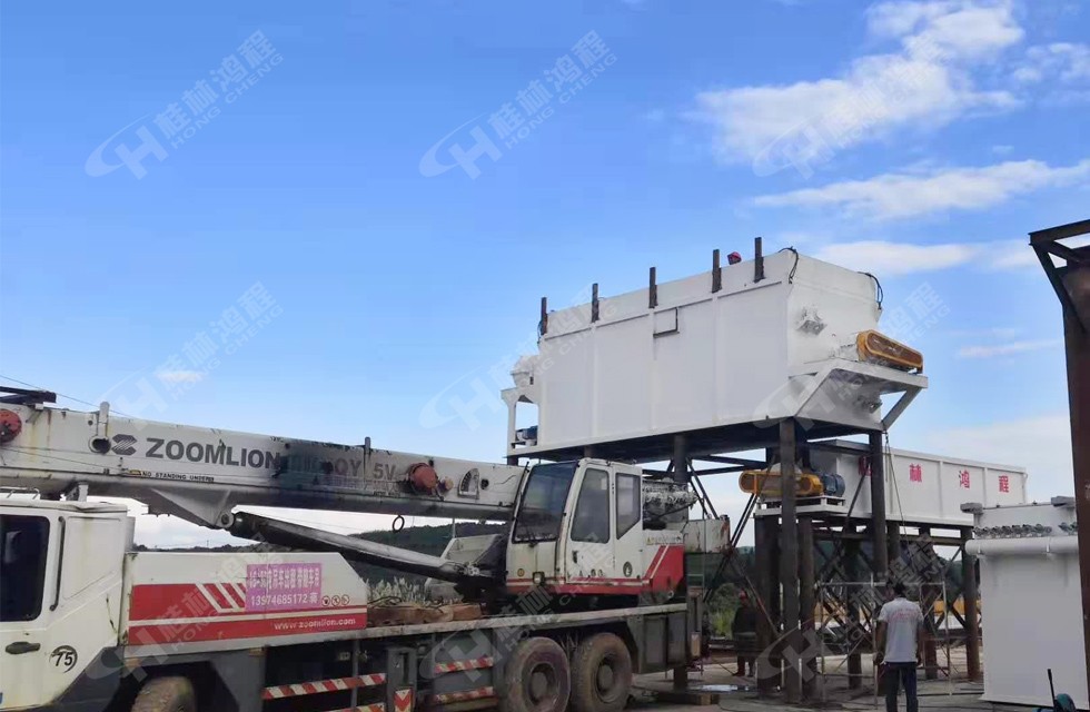 桂林鸿程15吨新型氢氧化钙生产线湖南客户即将完工 桂林鸿程15吨新型氢氧化钙生产线湖南客户即将完工