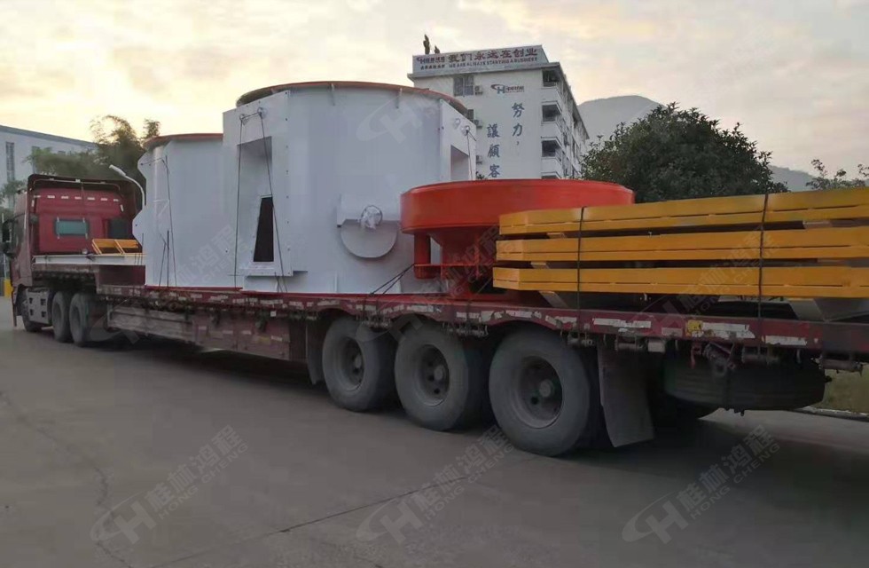 HLMX1700超细立磨主机部件安全捆绑于发车上